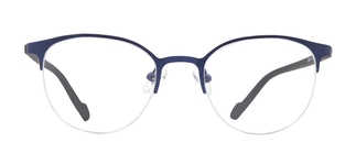 CARETTA CRTTA 7875-C.M118 Optik Genç Erkek,Kadın,Unisex Oval Yarım Çerçeveli Metal 