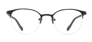 CARETTA CRTTA 7875-C.M119 Optik Genç Erkek,Kadın,Unisex Oval Yarım Çerçeveli Metal 