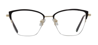 CARETTA CRTTA 7876-C.0603 Optik Genç Kadın Geometrik Yarım Çerçeveli Metal 