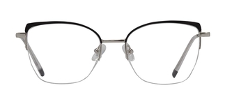 CARETTA CRTTA 7877-C.0601 Optik Genç Kadın Geometrik Yarım Çerçeveli Metal 