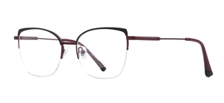 CARETTA CRTTA 7877-C.M0615 Optik Genç Kadın Geometrik Yarım Çerçeveli Metal - CARETTA (1)