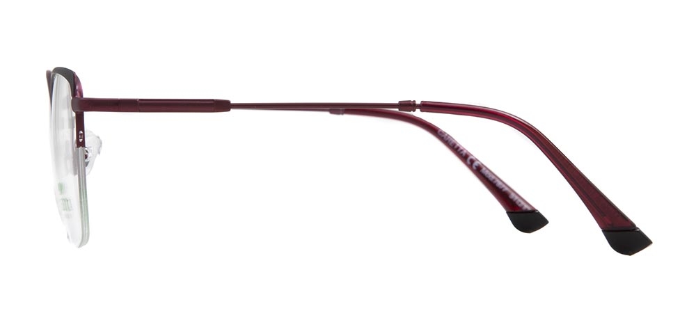 CARETTA CRTTA 7877-C.M0615 Optik Genç Kadın Geometrik Yarım Çerçeveli Metal - 3