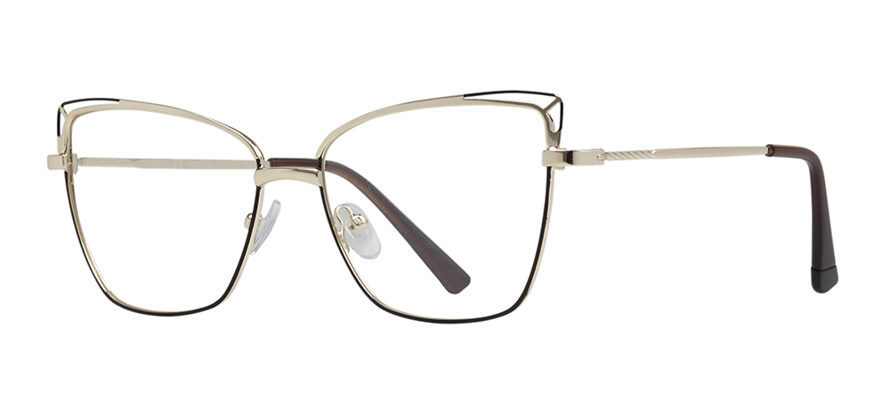 CARETTA CRTTA 7878-C.0603 Optik Genç Kadın Geometrik Çerçeveli Metal - 2