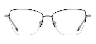 CARETTA CRTTA 7879-C.0601 Optik Genç Kadın Köşeli Yarım Çerçeveli Metal 