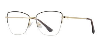 CARETTA CRTTA 7879-C.0603 Optik Genç Kadın Köşeli Yarım Çerçeveli Metal - CARETTA (1)