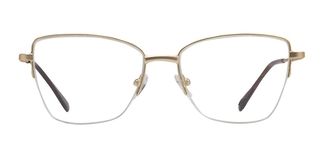 CARETTA CRTTA 7879-C.M03 Optik Genç Kadın Köşeli Yarım Çerçeveli Metal 