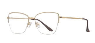 CARETTA CRTTA 7879-C.M03 Optik Genç Kadın Köşeli Yarım Çerçeveli Metal - CARETTA (1)