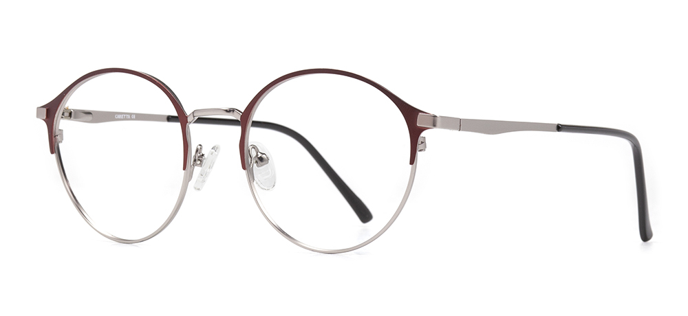 CARETTA CRTTA MTL 7546-C.01 Optik Genç Erkek,Kadın,Unisex Yuvarlak Çerçeveli Metal - 2