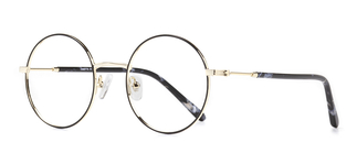 CARETTA CRTTA MTL 7549-C.01 Optik Genç Kadın Yuvarlak Çerçeveli Metal - CARETTA (1)