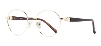 CARETTA CRTTA MTL 7551-C.01 Optik Genç,Yetişkin Kadın Oval Çerçeveli Metal - CARETTA (1)