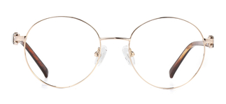 CARETTA CRTTA MTL 7551-C.03 Optik Genç,Yetişkin Kadın Oval Çerçeveli Metal 