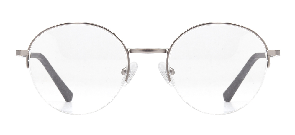 CARETTA CRTTA MTL 7552-C.03 Optik Genç,Yetişkin Erkek,Kadın,Unisex Oval Yarım Çerçeveli Metal - 1