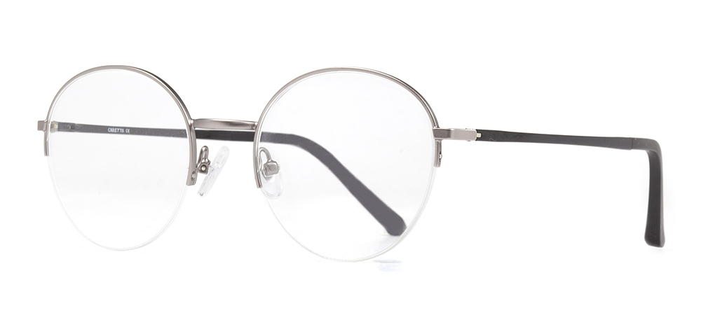 CARETTA CRTTA MTL 7552-C.03 Optik Genç,Yetişkin Erkek,Kadın,Unisex Oval Yarım Çerçeveli Metal - 2
