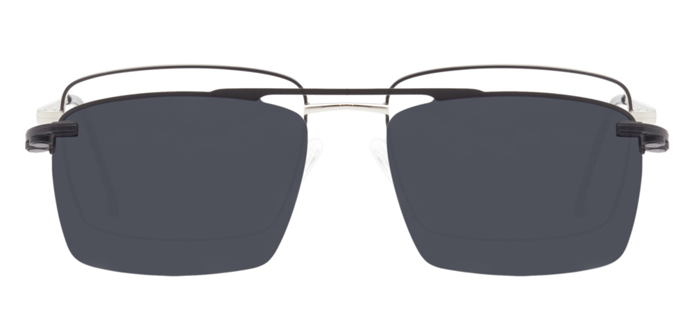 CARETTA CRTTA MTL 7558-C.02 Optik,Güneş Genç,Yetişkin Erkek Köşeli Çerçeveli Metal - 1