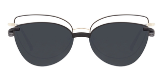 CARETTA CRTTA MTL 7561-C.01 Optik,Güneş Genç Kadın Çekik Çerçeveli Metal 