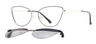 CARETTA CRTTA MTL 7561-C.01 Optik,Güneş Genç Kadın Çekik Çerçeveli Metal - CARETTA (1)