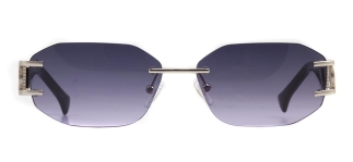 CARETTA CRTTAGÜNŞ 8592-C.03 Güneş Genç Kadın Köşeli Çerçevesiz Metal UV400 