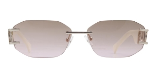 CARETTA CRTTAGÜNŞ 8592-C.04 Güneş Genç Kadın Köşeli Çerçevesiz Metal UV400 