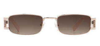 CARETTA CRTTAGÜNŞ 8605-C.03 Güneş Genç Kadın Köşeli Çerçeveli Metal UV400 