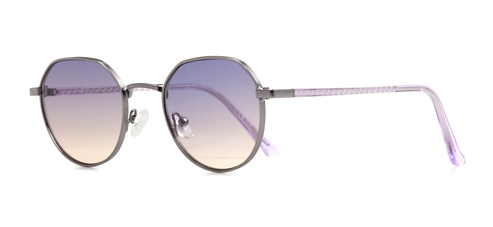CARETTA CRTTAGÜNŞ 8874-C.02 Güneş Genç Kadın Geometrik Çerçeveli Metal UV400 - 2
