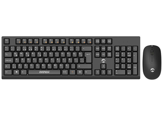 Everest KM-2510 Siyah Kablosuz Q Multimedia Klavye + Mouse Set - Everest