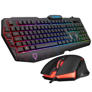 Everest KM-6168 FORMULA COMBO Usb 3 Makro Tuşlu RGB Aydınlatmalı Q Gaming Oyuncu Klavye Mouse Set - Everest