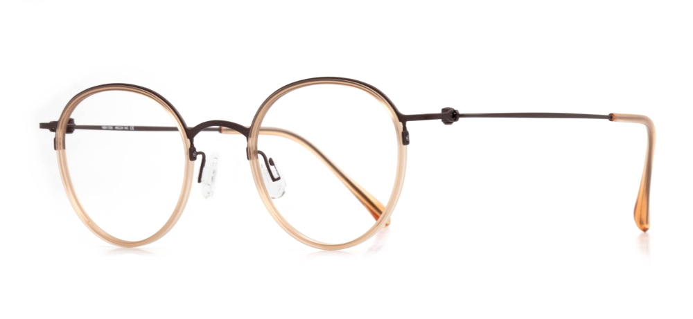 NBA NBA 1556-C.01 Optik Genç Kadın Yuvarlak Yarım Çerçeveli Titanyum - 2