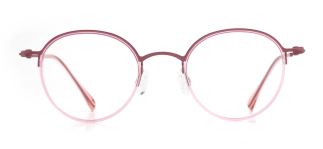 NBA NBA 1556-C.02 Optik Genç Kadın Yuvarlak Yarım Çerçeveli Titanyum - NBA