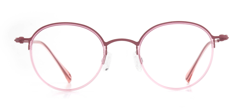 NBA NBA 1556-C.02 Optik Genç Kadın Yuvarlak Yarım Çerçeveli Titanyum - 1