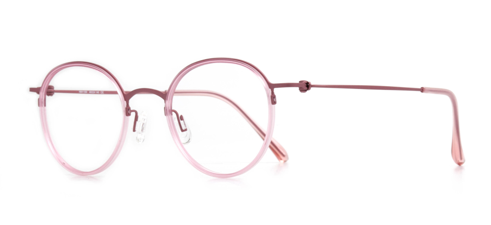 NBA NBA 1556-C.02 Optik Genç Kadın Yuvarlak Yarım Çerçeveli Titanyum - 2