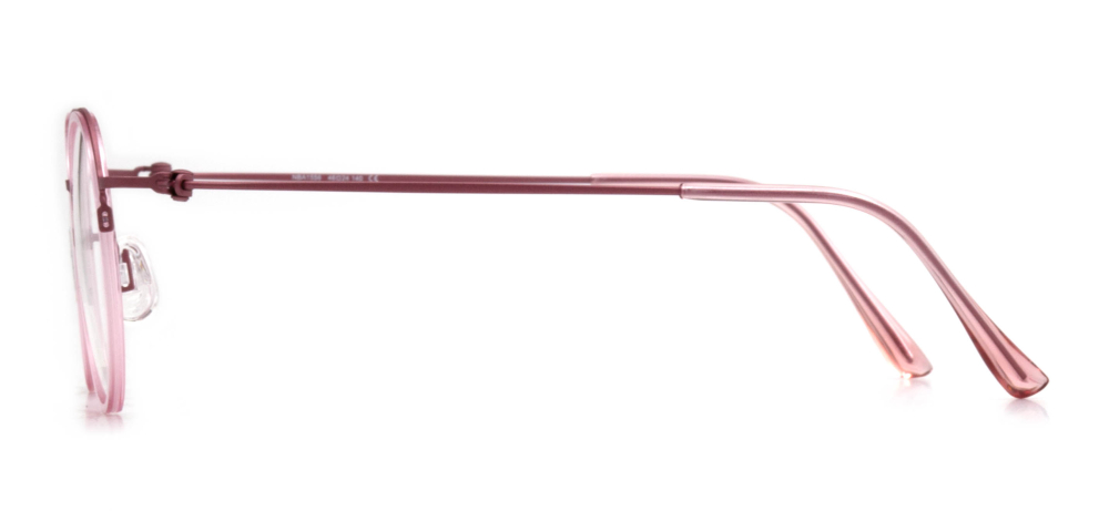 NBA NBA 1556-C.02 Optik Genç Kadın Yuvarlak Yarım Çerçeveli Titanyum - 3