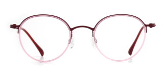 NBA NBA 1556-C.03 Optik Genç Kadın Yuvarlak Yarım Çerçeveli Titanyum - NBA