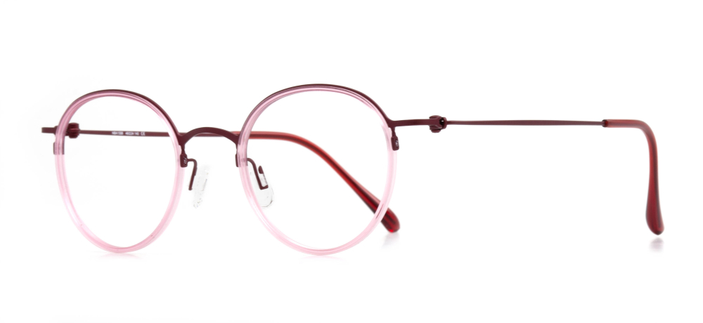 NBA NBA 1556-C.03 Optik Genç Kadın Yuvarlak Yarım Çerçeveli Titanyum - 2