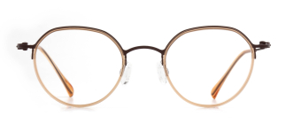 NBA NBA 1557-C.02 Optik Genç Kadın Geometrik Yarım Çerçeveli Titanyum - NBA