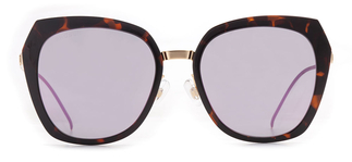 PROSUN PS6008-B21 Güneş Yetişkin Kadın Geometrik Çerçeveli Titanyum Polarize 