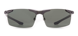 PROSUN PS9010-C11 Güneş Yetişkin Erkek Bombeli Çerçevesiz Titanyum Polarize 