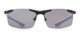 PROSUN PS9010-D19 Güneş Yetişkin Erkek Bombeli Çerçevesiz Titanyum Polarize 