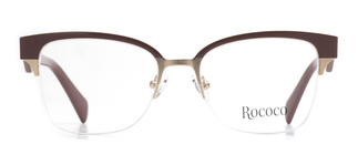ROCOCO ROC 8101-C.03 Optik Genç Kadın Geometrik Yarım Çerçeveli Metal 
