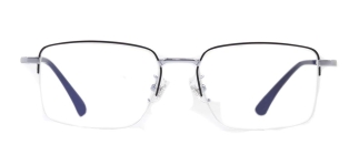 ROCOCO ROC 8552-C.04 Optik Genç Erkek Köşeli Yarım Çerçeveli Titanyum - ROCOCO