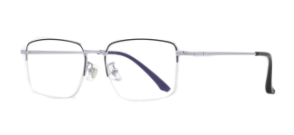 ROCOCO ROC 8552-C.04 Optik Genç Erkek Köşeli Yarım Çerçeveli Titanyum - ROCOCO (1)