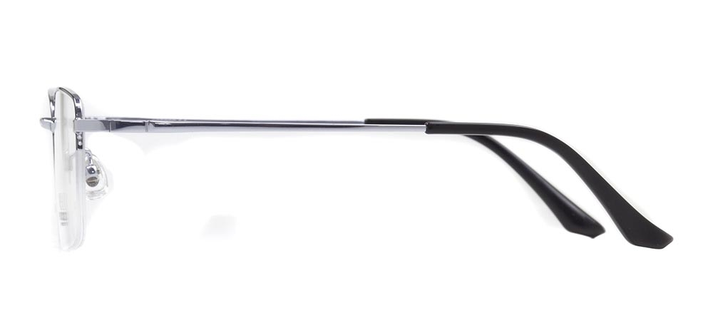 ROCOCO ROC 8552-C.04 Optik Genç Erkek Köşeli Yarım Çerçeveli Titanyum - 3