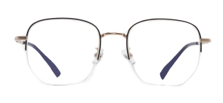 ROCOCO ROC 8555-C.01 Optik Genç Kadın Köşeli Yarım Çerçeveli Titanyum - ROCOCO