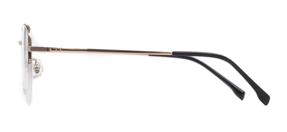 ROCOCO ROC 8555-C.01 Optik Genç Kadın Köşeli Yarım Çerçeveli Titanyum - 3