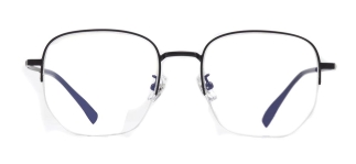ROCOCO ROC 8555-C.02 Optik Genç Erkek, Kadın, Unisex Köşeli Yarım Çerçeveli Titanyum 