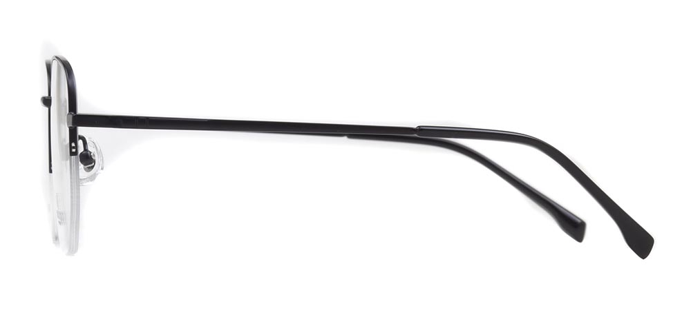 ROCOCO ROC 8555-C.02 Optik Genç Erkek,Kadın,Unisex Köşeli Yarım Çerçeveli Titanyum - 3