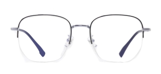 ROCOCO ROC 8555-C.04 Optik Genç Erkek, Kadın, Unisex Köşeli Yarım Çerçeveli Titanyum 