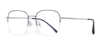 ROCOCO ROC 8555-C.04 Optik Genç Erkek,Kadın,Unisex Köşeli Yarım Çerçeveli Titanyum - ROCOCO (1)