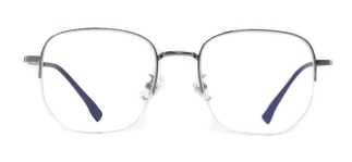ROCOCO ROC 8555-C.07 Optik Genç Erkek, Kadın, Unisex Köşeli Yarım Çerçeveli Titanyum 