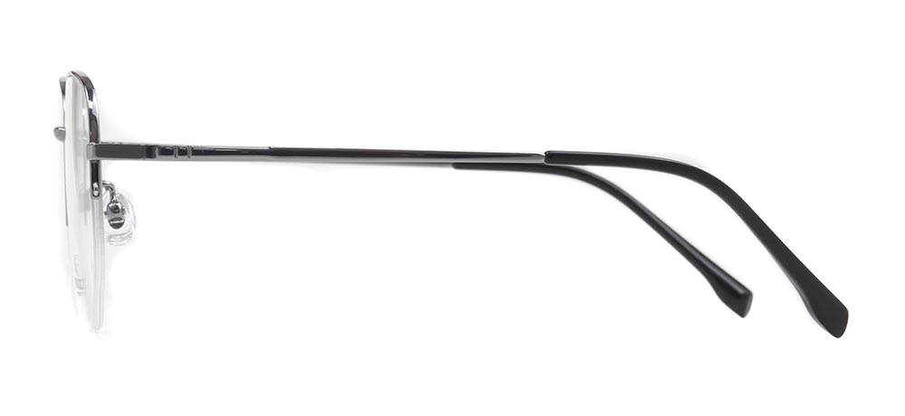 ROCOCO ROC 8555-C.07 Optik Genç Erkek,Kadın,Unisex Köşeli Yarım Çerçeveli Titanyum - 3