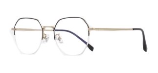 ROCOCO ROC 8558-C.01 Optik Genç Kadın Geometrik Yarım Çerçeveli Titanyum - ROCOCO (1)